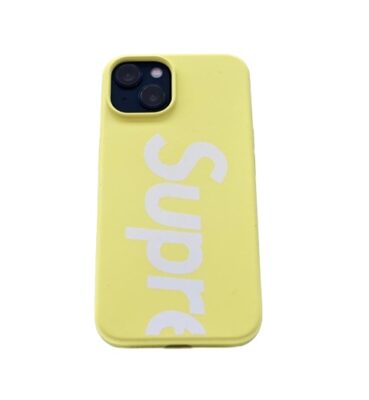 Coque Silicone Supre Jaune Iphone 14 Pro Max