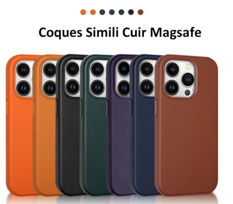 Coque SimiliCuir Magsafe iPhone 13