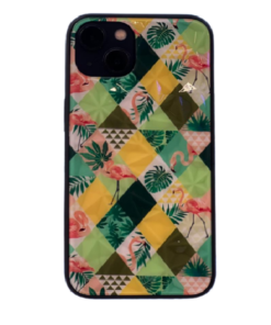 Coque Effet Diamant Flamant Rose Vert Xiaomi Redmi 10