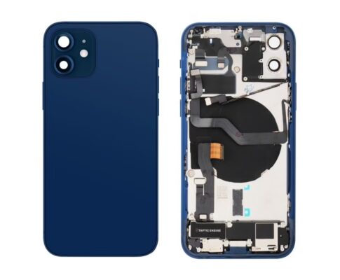 Chassis iPhone 12 Mini avec nappes - Bleu
