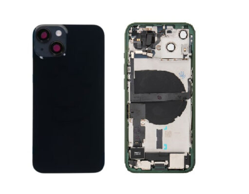 Chassis + plaque arrière iPhone 14 avec nappes - Minuit