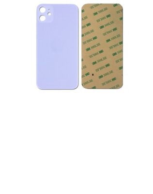 Vitre face arrière avec adhésif iPhone 11 qualité origine - Violet