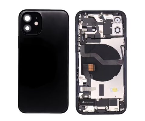 Chassis iPhone 12 avec nappes - Noir