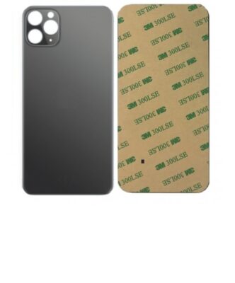 Vitre face arrière avec adhésif iPhone 11 Pro Max qualité origine - Gris Sidéral