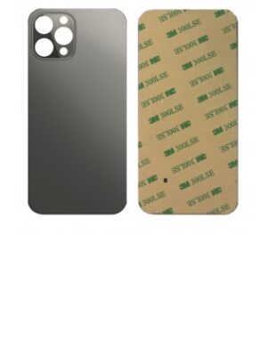 Vitre face arrière avec adhésif iPhone 12 Pro Max qualité origine - Graphite