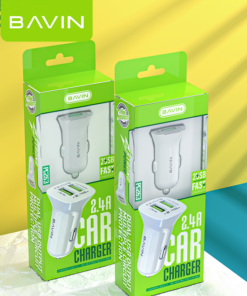 Bavin Chargeur Allume Cigare Double USB 2.4A
