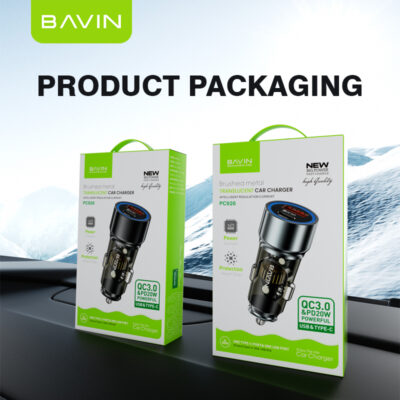 Bavin Chargeur Allume Cigare USB Type C