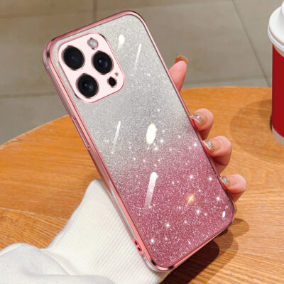 Coque pailleté Rose Iphone 7+/8+