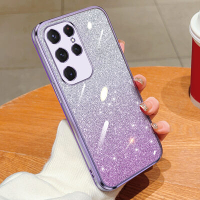 Coque pailleté Violet Samsung S24 Ultra