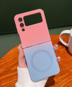 Coque Magsafe Bleu/ Rose Samsung ZFlip 5