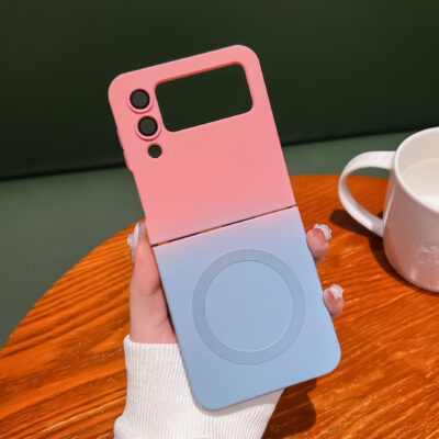 Coque Magsafe Bleu/ Rose Samsung ZFlip 5