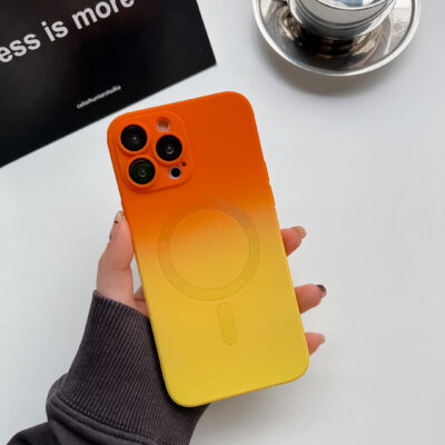 Coque Magsafe Orange/Jaune iPhone 11