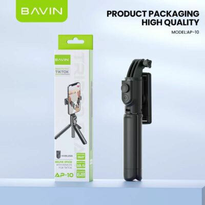 Perche à selfie avec télécommande Bluetooth Bavin