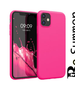 Silicone Rose Fluo  iPhone 15 Plus Be Summer !