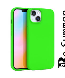 Silicone Verte Fluo iPhone 15 Plus Be Summer !