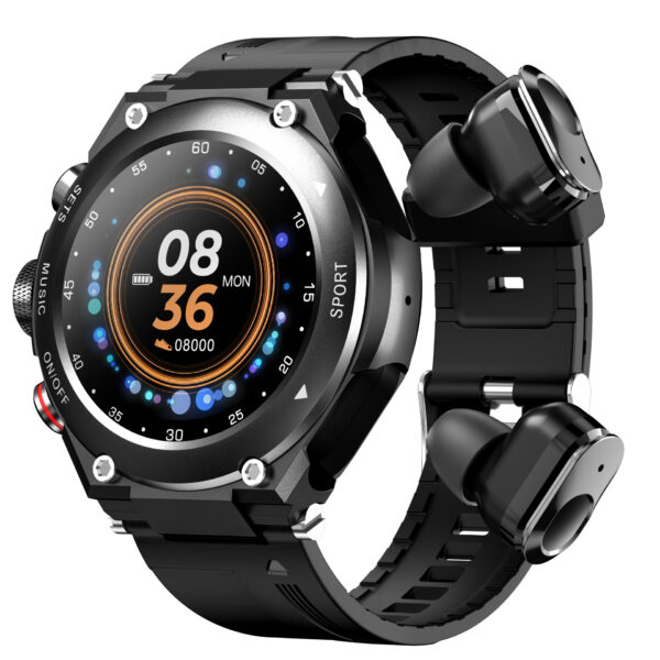 Montre Montre Connectée Tws Bluetooth Écouteur Sans Fil Smartwatch Ip67 Imperméable Touch Control Sport Sportwatch