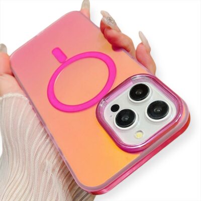 Coque holographique rose